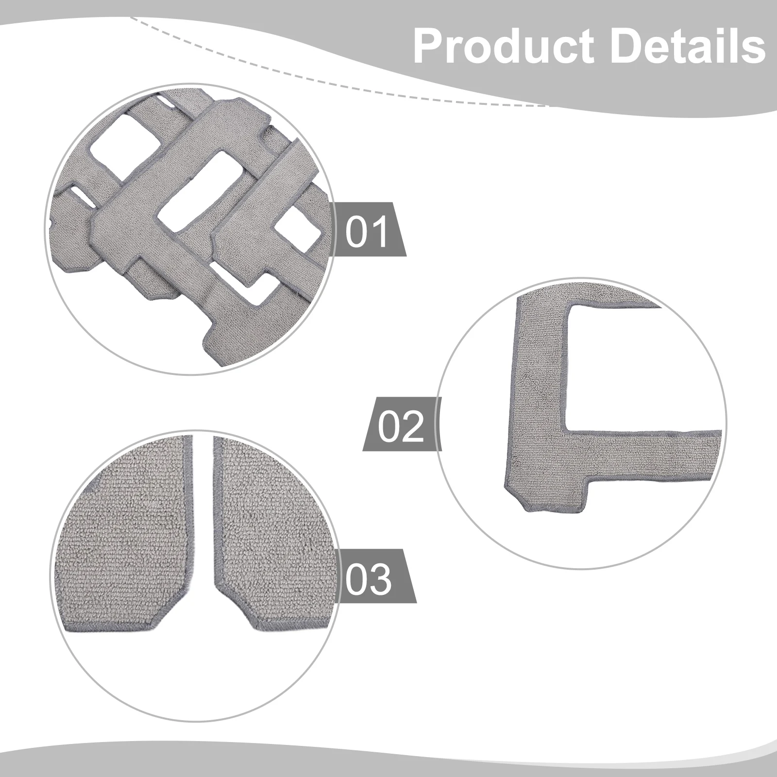 Replacement Mop Cloths for WINBOT W1 W1 PRO W2 PRO W960 Cleaning Robot Reusable and Cost effective Cleaning Solution