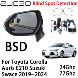 ZJCGO BSD Radar Warning System Blind Spot Detection Safety Driving Alert for Toyota Corolla Auris E210 Suzuki Swace 2019~2024