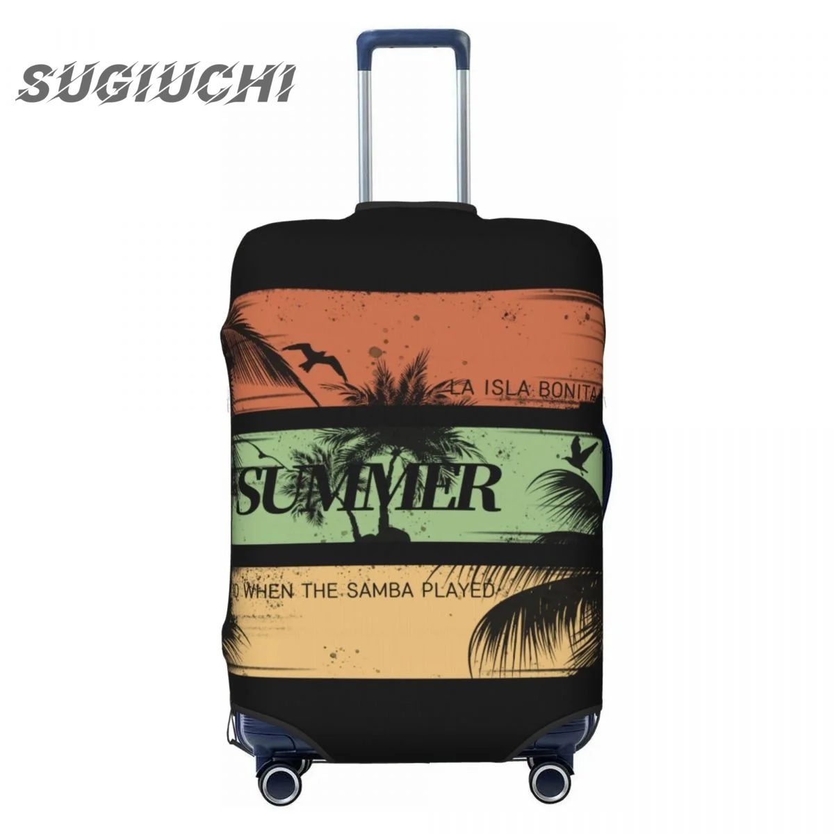 

Summer coconut palm Luggage Cover Suitcase Travel Accessories Printed Elastic Dust Cover Bag Trolley Case Protective