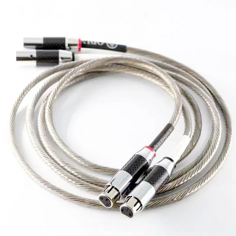 زوج من كابل Nordost Odin 7N المطلي بالفضة RCA 12 النوى HiFi Audio XLR خط ربط متوازن