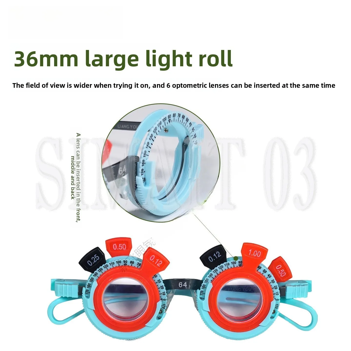 TF-P Titanium Trial Eyeglass Frame | Progressive Multifocal Lens Test Frame with Fixed PD | Optical Fitting Tool
