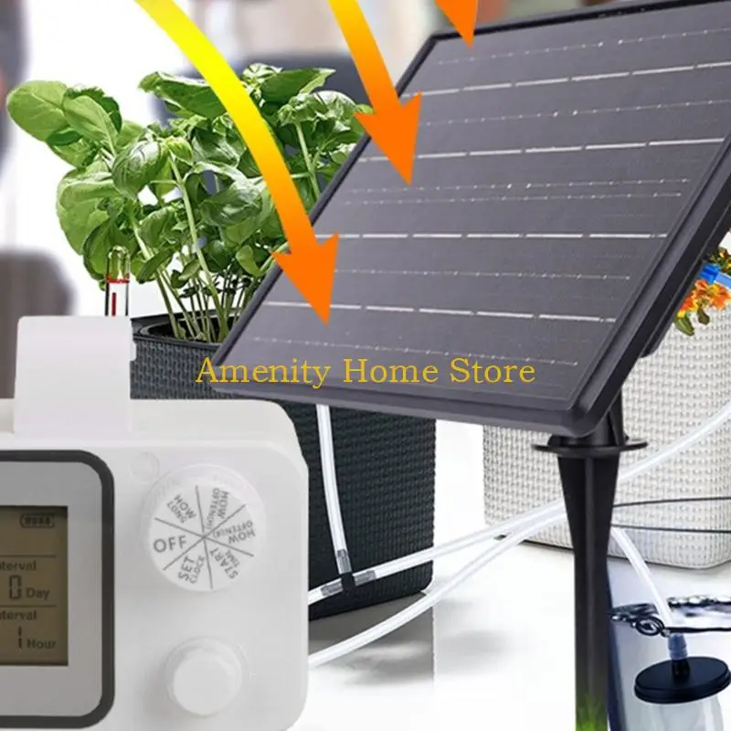 F26C Sun Powered Automatic Irrigation Equipment With Low Battery Notification And 30 Day Setting