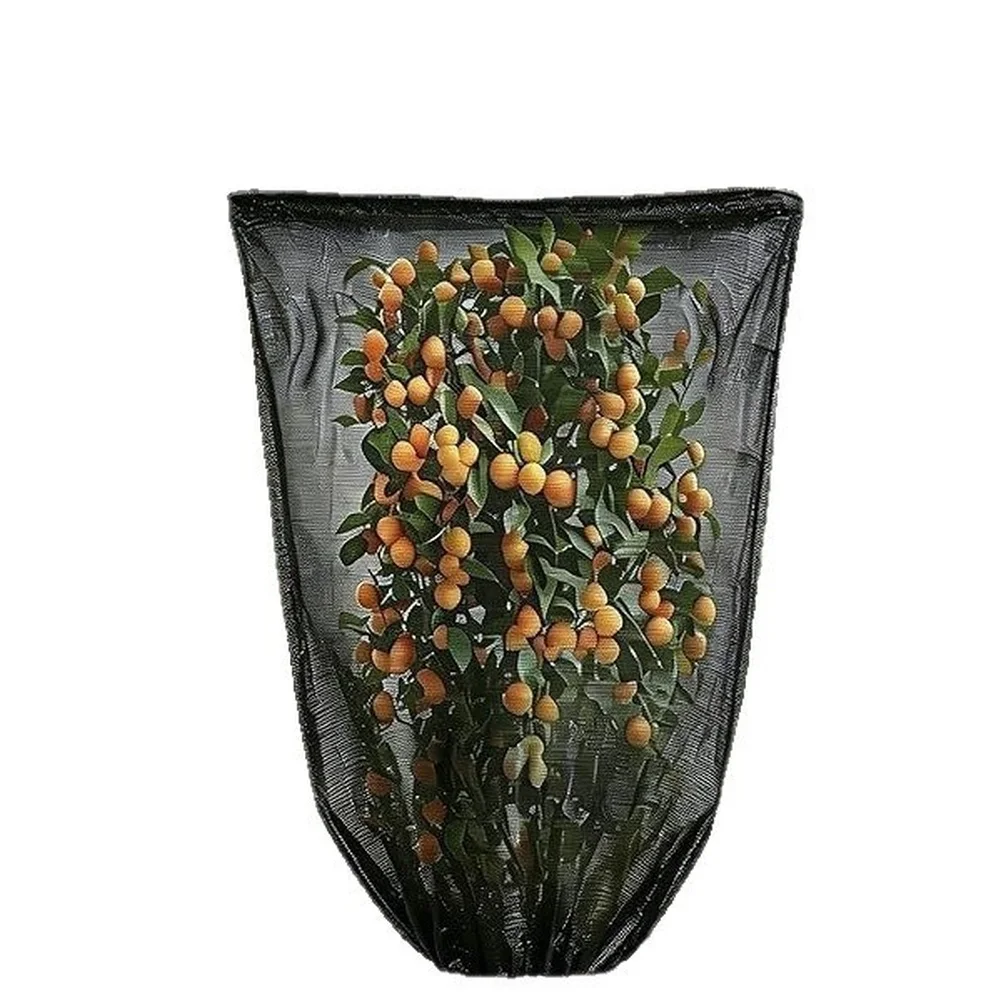 Sun Shade Cover for Plants 70 Mesh Garden UV Protection Birds Insects Black HDPE 78cm x 118cm Drawstring Easy Installation