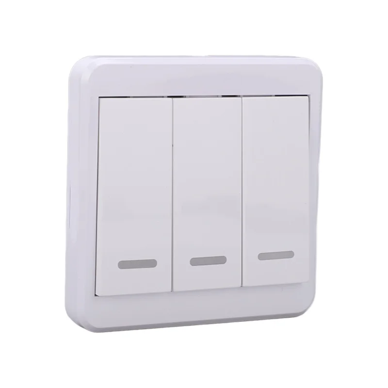 Wireless Light Switch Radio Frequency Controlling Stable Signal Reliable Durable Wall Button For Home 90-260V