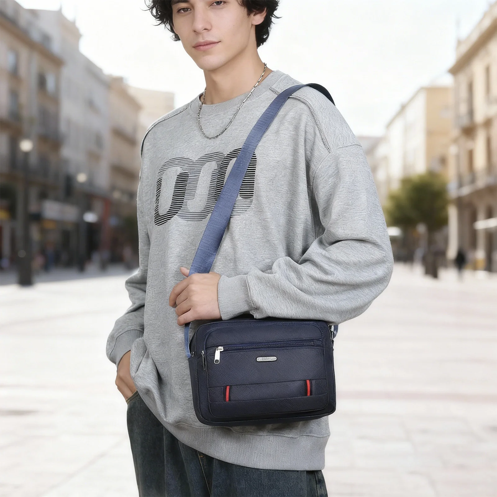 Легкая сумка через плечо для мужчин, 7,9-дюймовая дорожная сумка для планшета, сумка через плечо, повседневная нагрудная сумка для пешего туризма, кемпинга, работы