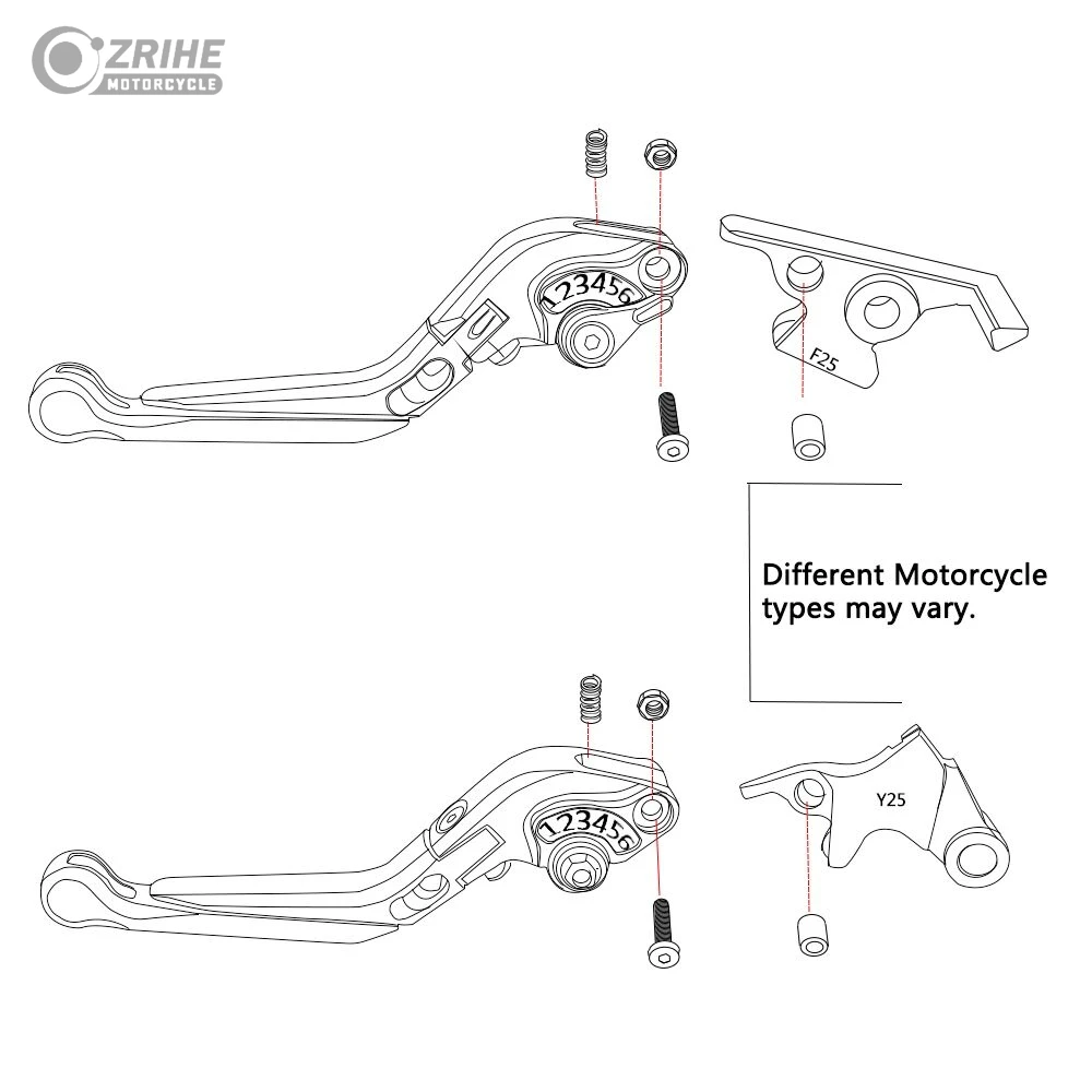 اكسسوارات الدراجات النارية ل CFMOTO CF MOTO 450SR 450 SR 2021 2022 2023 قابل للتعديل للطي قابلة للتمديد دواسة فرامل العتلات 450SR