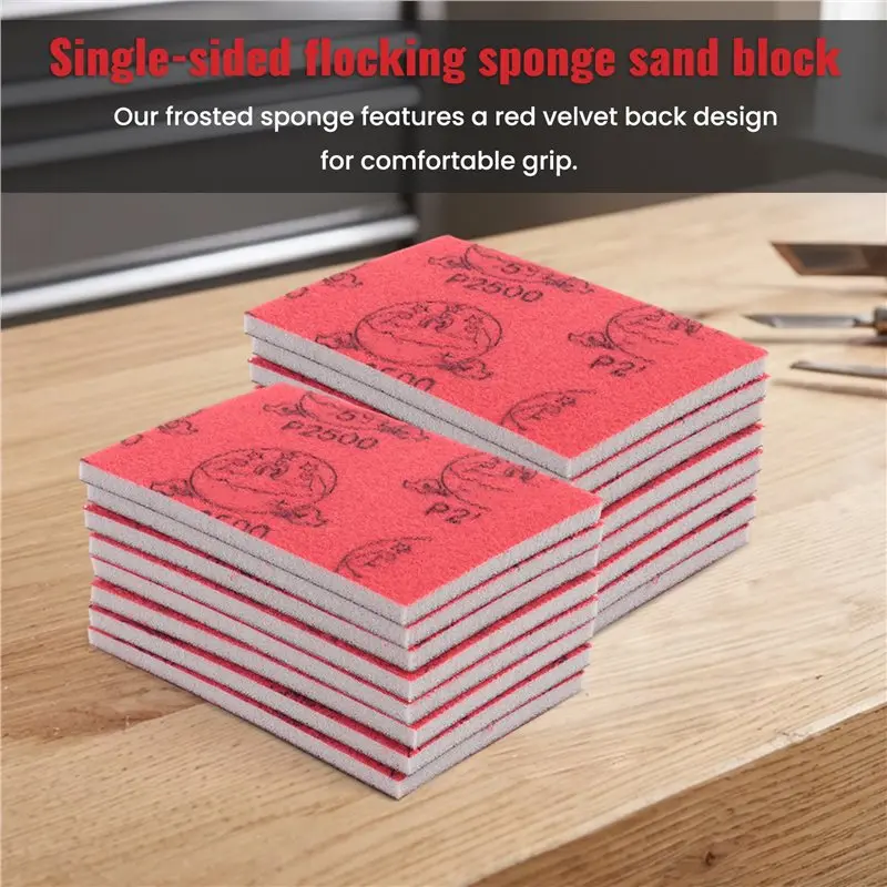 ABGH-18 Pack 320-2500 Grit Sanding Sponge, Extra Fine Sanding Sponge Pad, Sanding Block Soft Foam Wet And Dry Sandpaper