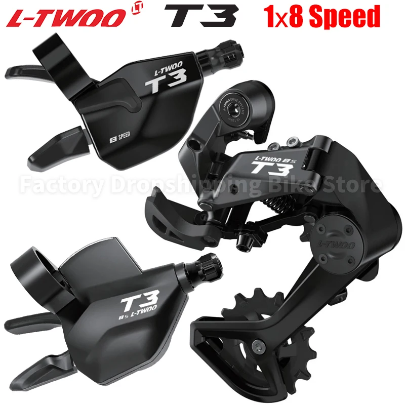 LTWOO New T3 Mountain Bike Transmission Kits 8 Speed Trigger Shifter 8V Damping System Rear Derailleur Original Bicycle Parts