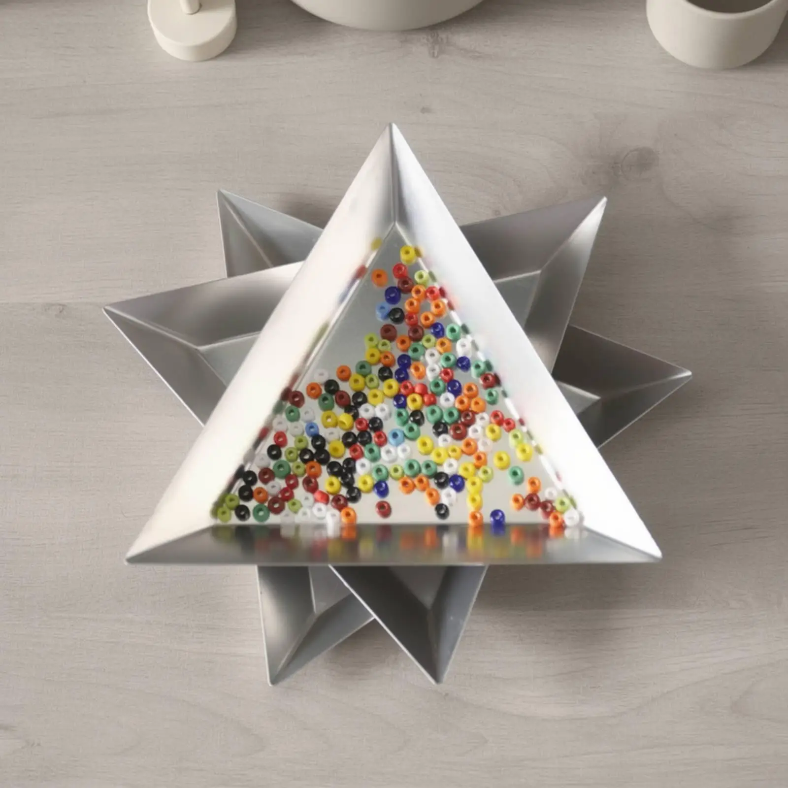 10 Pieces Small Triangular Tray | Open-Top, Bead Tray, for Crafting