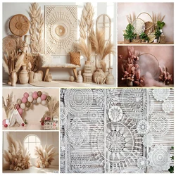 Interior Bohemian Room Wall Photography Backdrop Professional Background for Family Baby Shower Indoor Poster Photoshoot Props