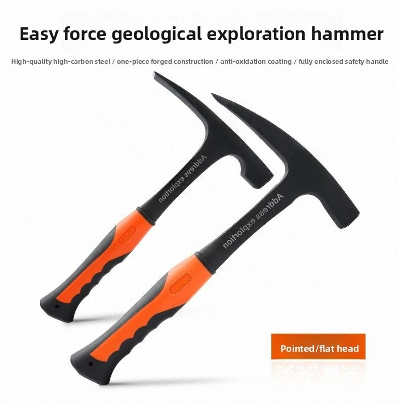 Geological Exploration Hammer Mining Professional Mountaineering Hammer Ice Breaking Integrated Ice Breaking Universal