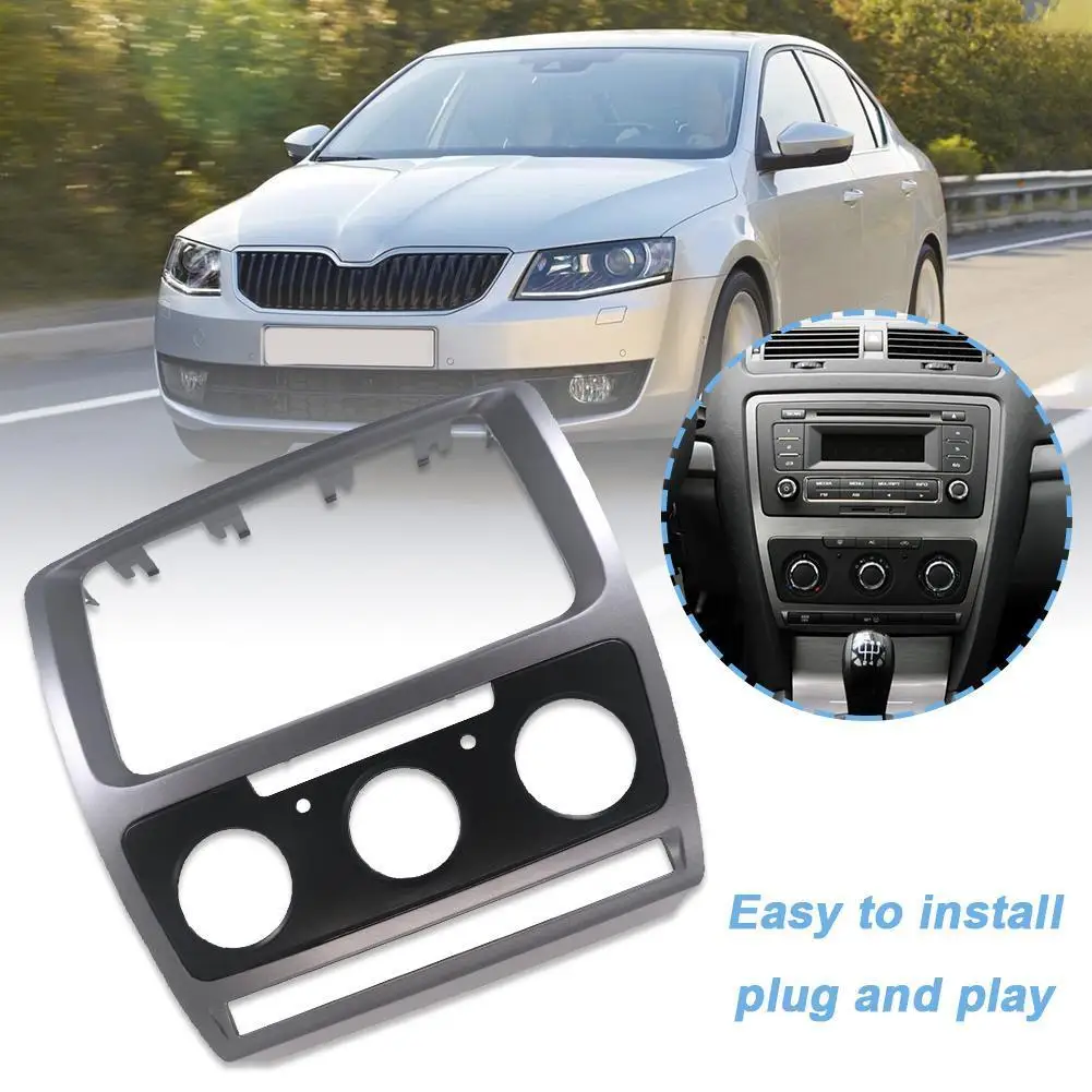 

Auto 2 Din Frame Panel Mounting Installation Dash Kit 2 Din Stereo Refitting Frame Facia Trim for Skoda Octavia 2013 Accessories