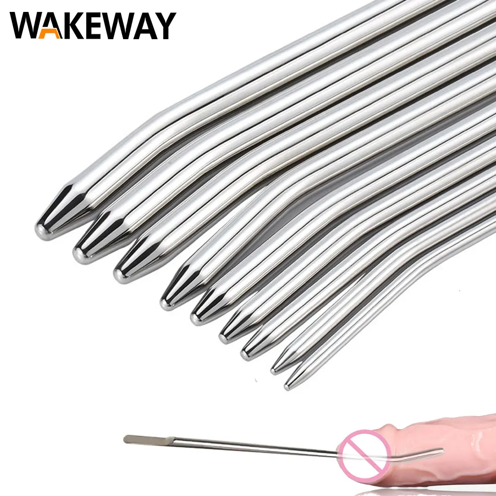 SM Metal Urethral Sounding Penis Plugs Stainless Urethral Dilators Beginner Training kit