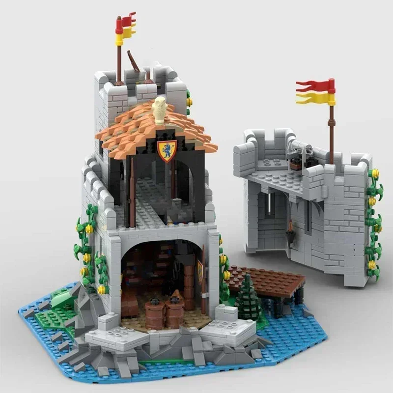 Military Castle Model Moc Building Bricks Lion Knights' Outpost Technology Modular Blocks Gifts Christmas Toys DIY Sets Assembly