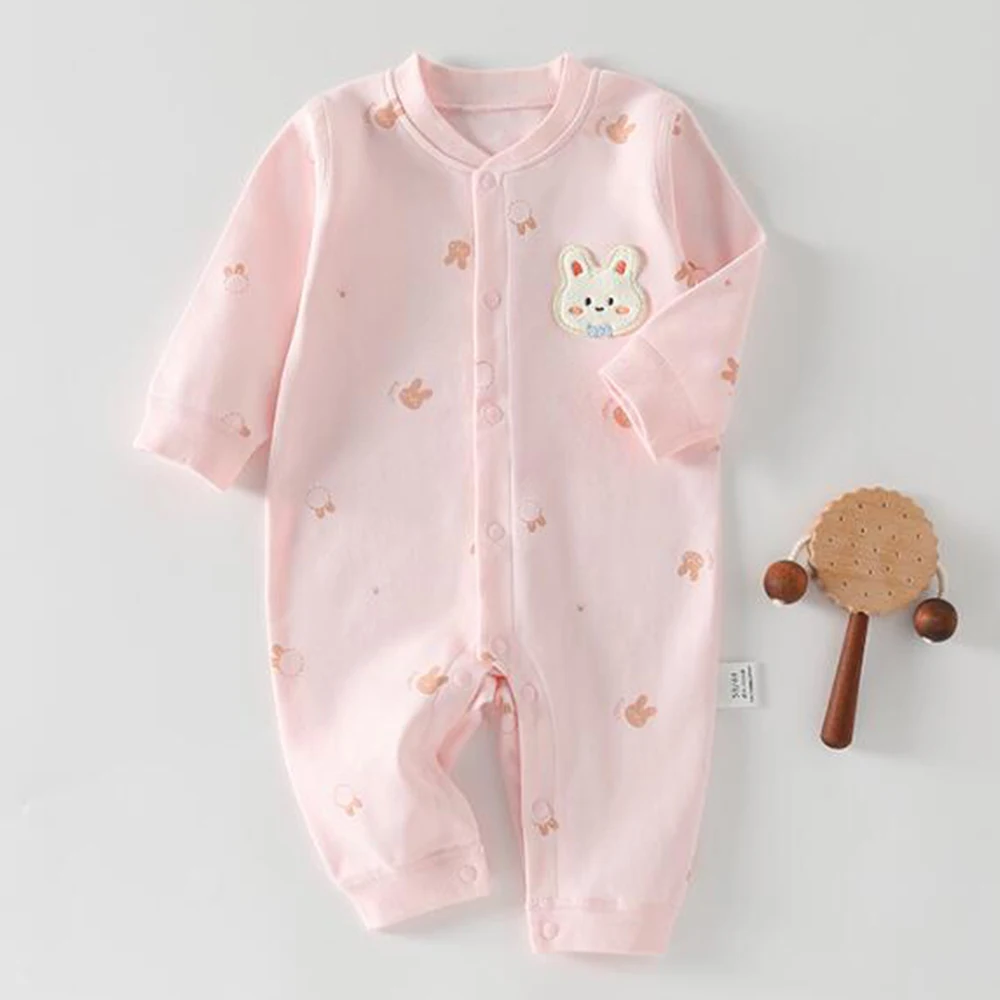 Unisex Baby Autumn Clothes Baby Boy Romper Long Sleeve 100% Cotton Cute Pattern Christmas 1st Birthday Baby Girl Jumpsuit