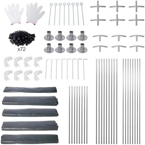 Portable Garage Canopy, Carport Canopy 10x20 FT Heavy Duty, All-Weather Shelter with 2 Roll-up Doors & 4 Ventilated view 4