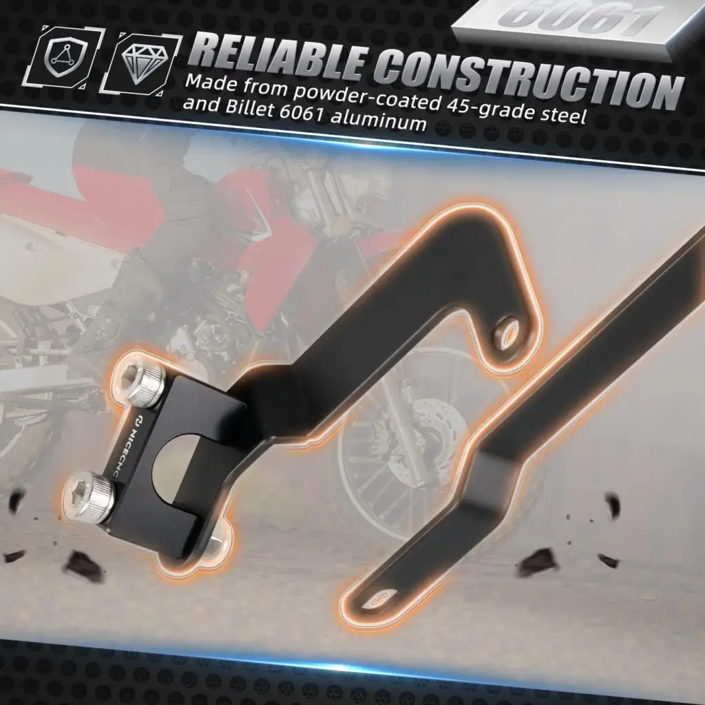 NICECNC Per Honda XR650L XR 650L 1993-2025 2024 2023 2022 2021 Sottotelaio Posteriore Kit Braccio di Supporto Telaio di Rinforzo Supporter