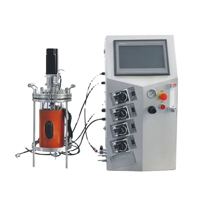 i BAXIT 5L Double-Layer Bio Borosilicate Glass Fermenter Cell Culture Bioreactor Pump Automatic Control Parallel Connected