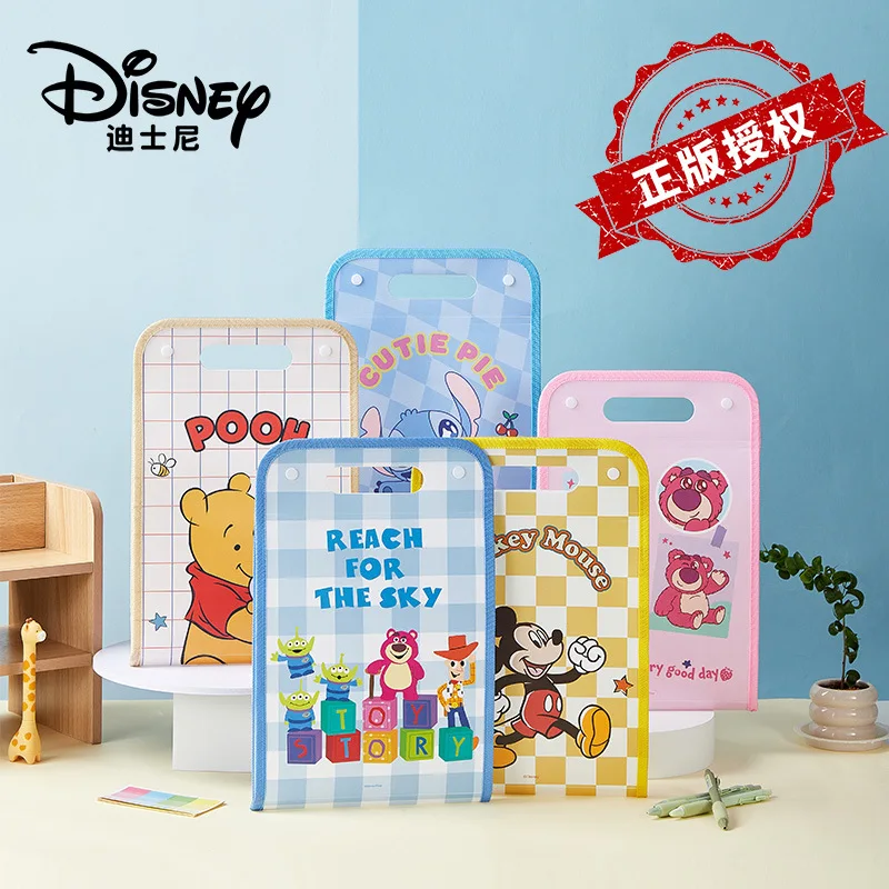 

Disney Cartoon Vertical Organ Bag Office File Bag For Students A4 Large Capacity Laminated Paper Storage Bag For Students Gifts