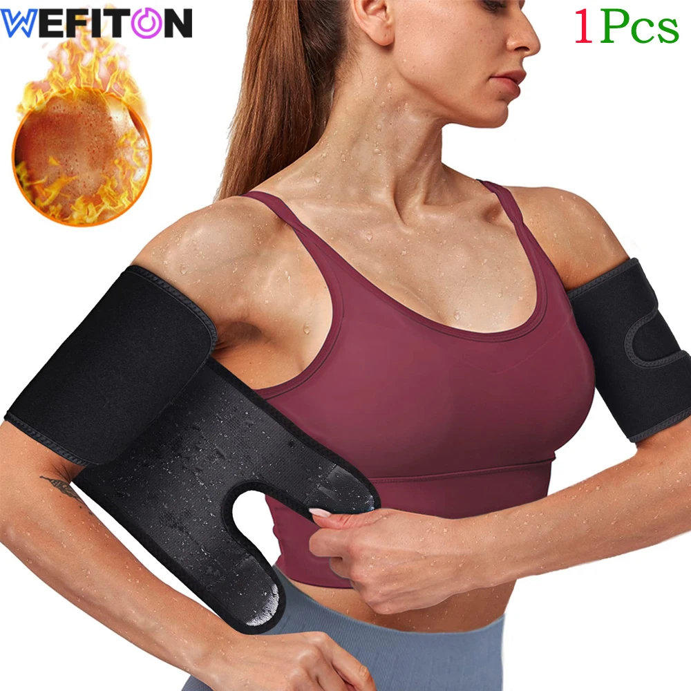 1Pcs Arm Trimmers for Women Men,Sauna Sweat Arm Trainer,Adjustable Sweat Arm Shaper Slimming Bands for Flabby Arm,Sports,Workout