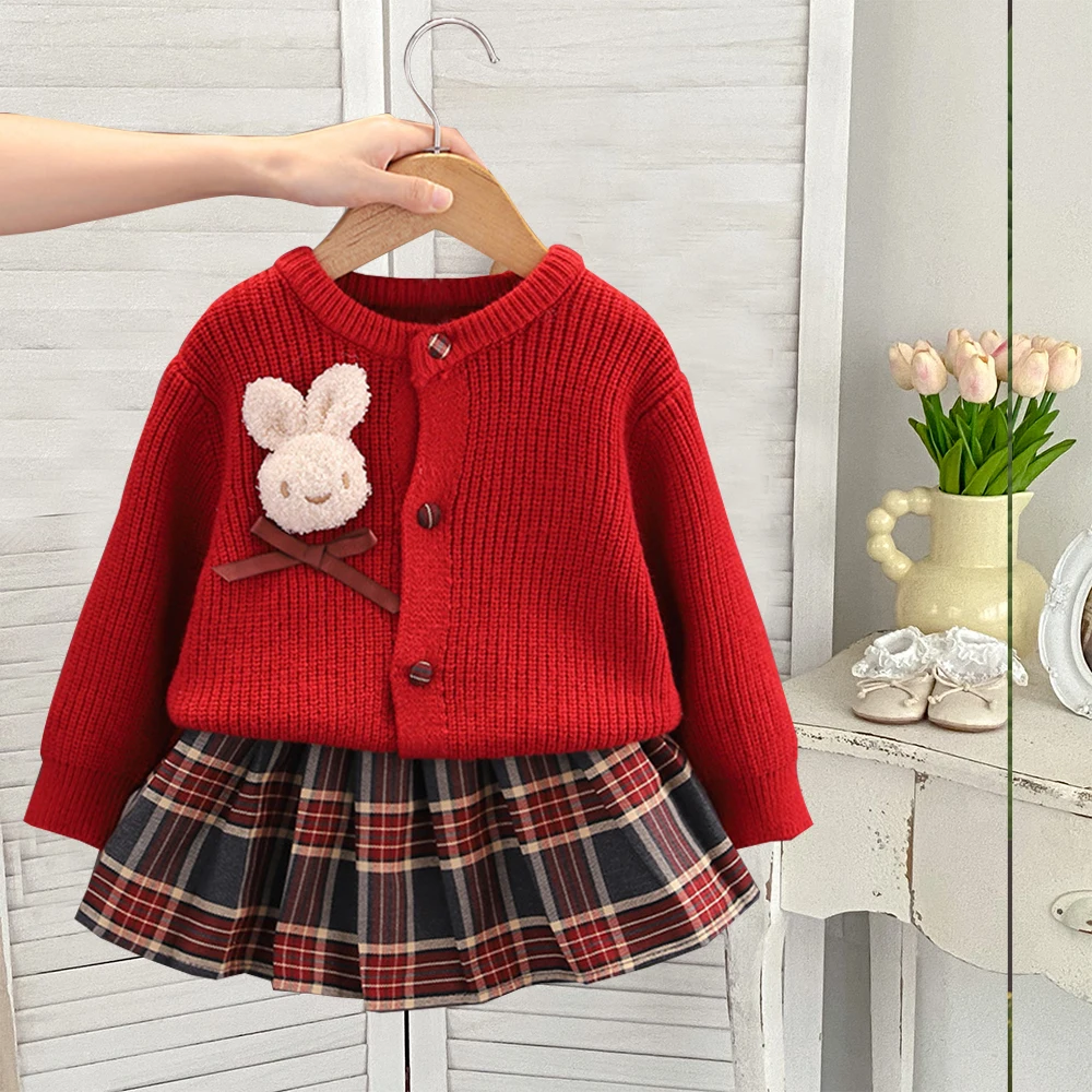 Spring and Autumn Long Sleeve Dress For Kids Girl Cute Lolita A-Line Outfit Clothing Fashion Doll Collar Children Dress Casual