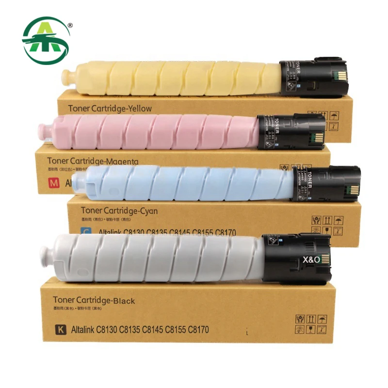 C8130 Copier Toner Cartridge Compatible for Xerox AltaLink C8130 C8135 C8145 C8155 C8170 Copier Cartridges Supplies 4pcs/set