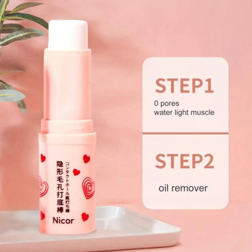 Invisible Pore Primer Stick Pore Eraser Waterproof Face Primer Makeup Base Oil-control Smooth Fine Lines Isolation Makeup Primer