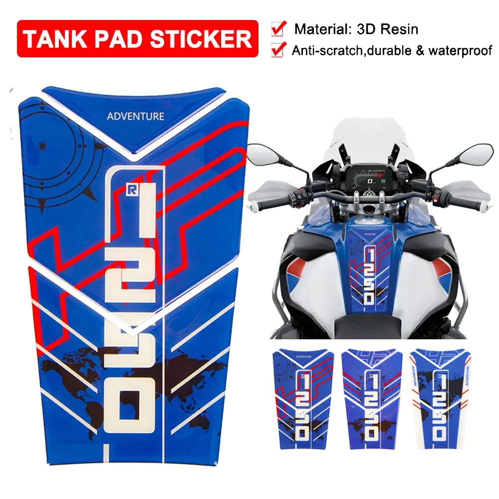 

R1250GS Adventure Motorcycle Tank Pad Stickers For BMW GS R1250 Adv HP Style 2018-2022 2023 2024 Fuel Tankpad Protector Decals