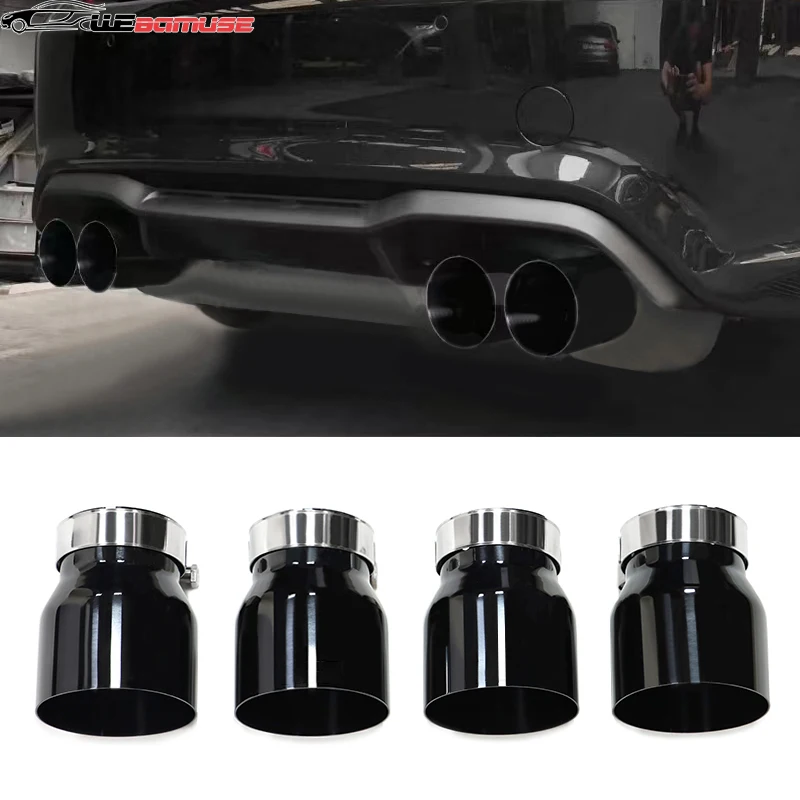 4 Stück Edelstahl-Auspuff-Auslass für BMW F87 M2 F80 M3 F82 F83 M4 Auspuff Endrohr