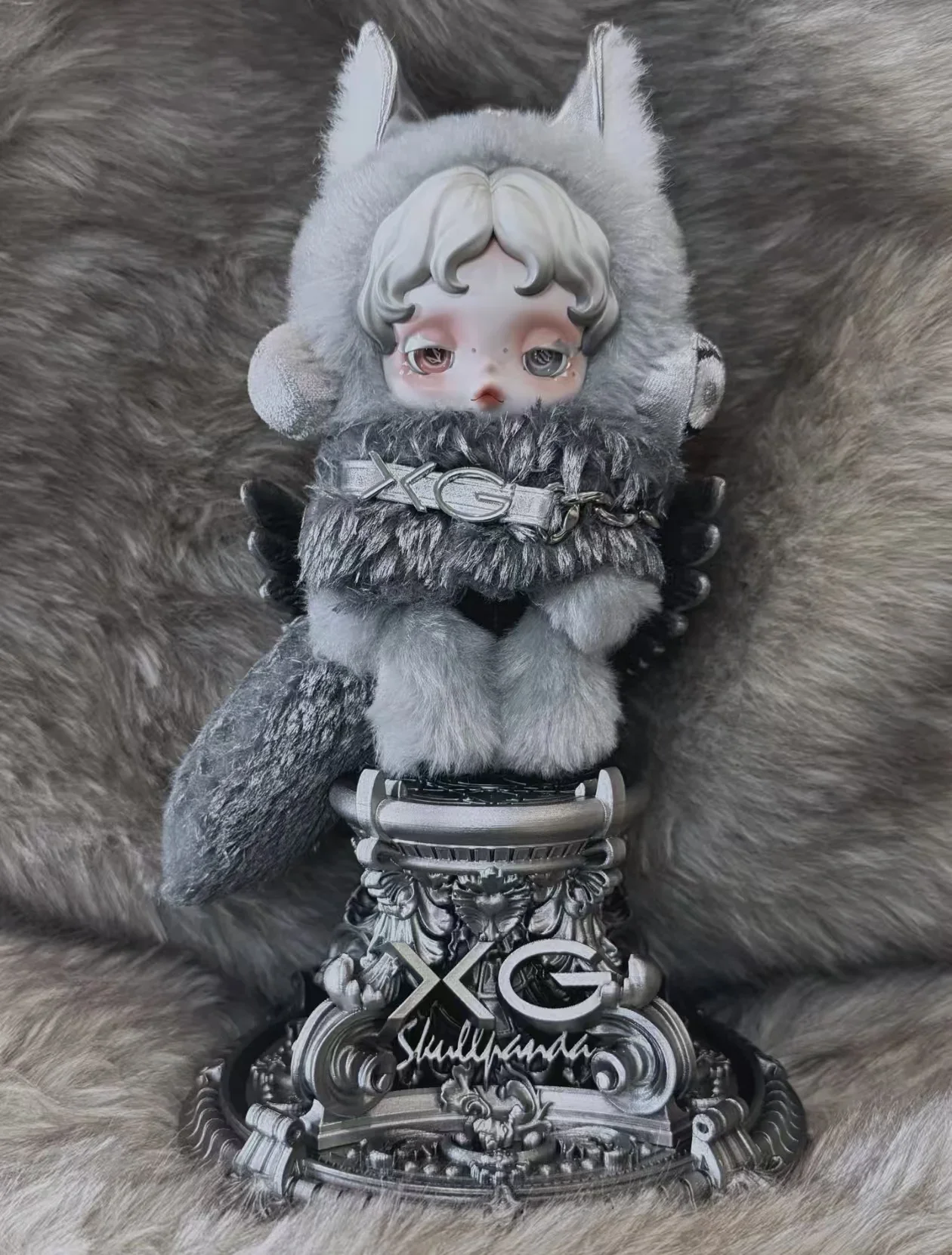 

POP MART SKULLPANDA XG Anime Plush Doll Pendant Home Decor Desktop Model Figurine Series Blind Random Box Toys Ornaments Figure