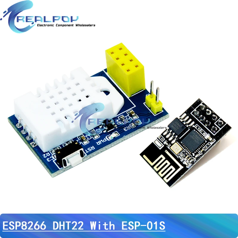 ESP8266 ESP-01S WIFI Interface AM2302 DHT22 Wireless Digital Temperature Humidity Sensor Module High Precision