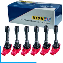 6PCS Ignition Coil Plug 370Z for Infiniti EX37 FX37 FX50 G37 M37 Q40 Q50 Q60 Q70 Q70L QX50 QX70 3.5L 3.7L V6 VQ37VHR 22448-EY00A