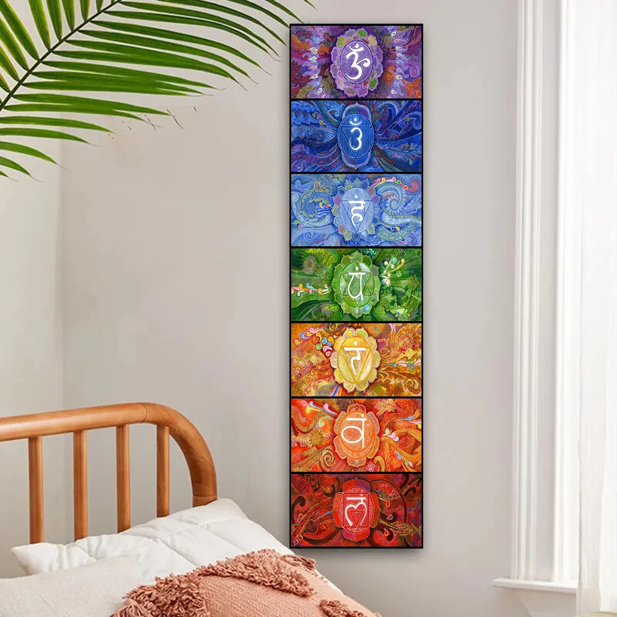 Color Chakra Tapestry - The Perfect Choice For Yoga and Meditation Wall Art, Hippie, Bedroom and living Room decor