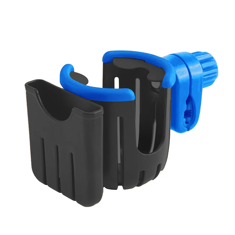 2 In 1 Baby Stroller Cup Holder For Bicycle Motorcycle Scooter ABS Material 360° Rotation Adjustable Phone Mount Coffee Holder