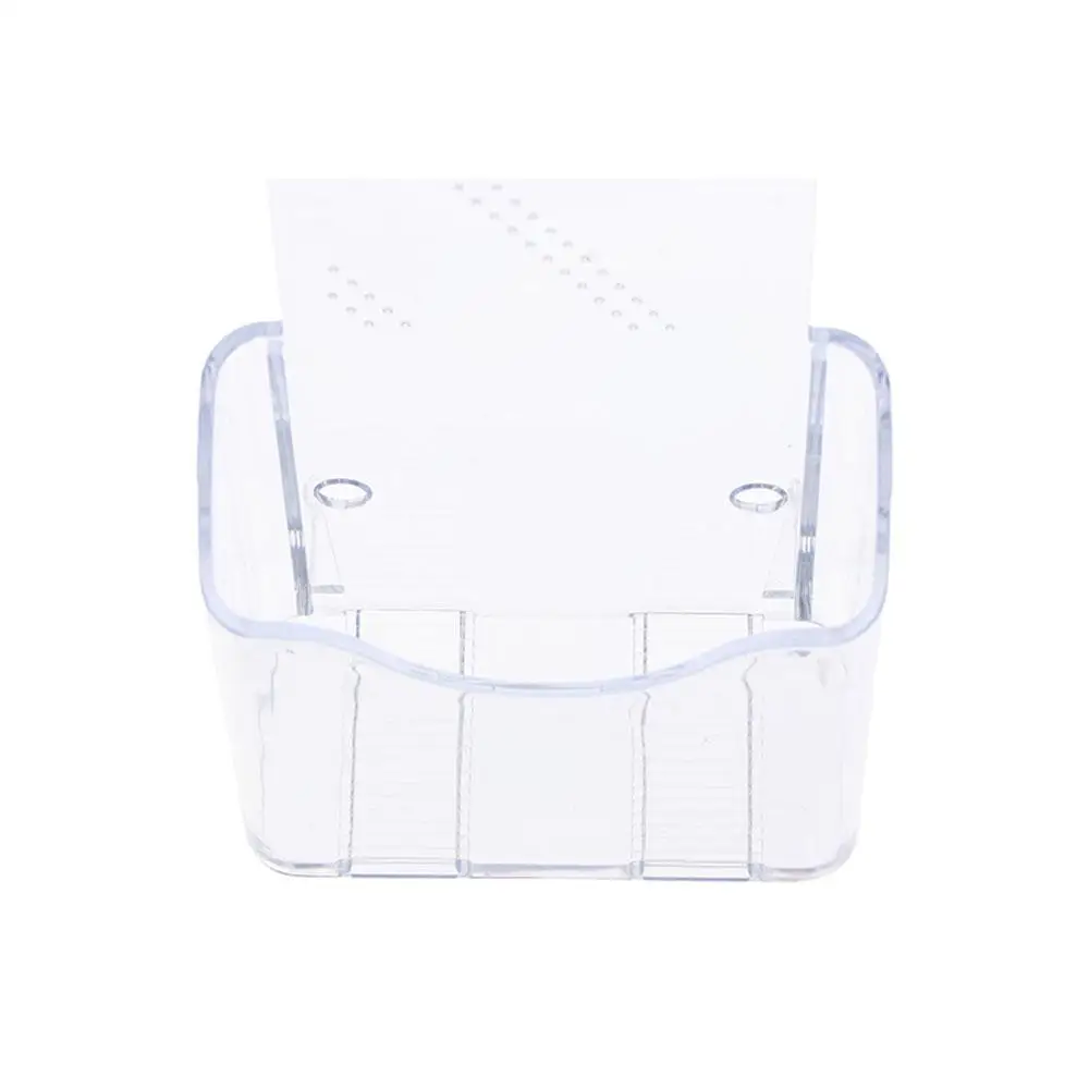 Booklet Plastic A6 Brochure Holder Acrylic Clear Wall Mount Organizer Transparent Flyer Display Stand Men image 5