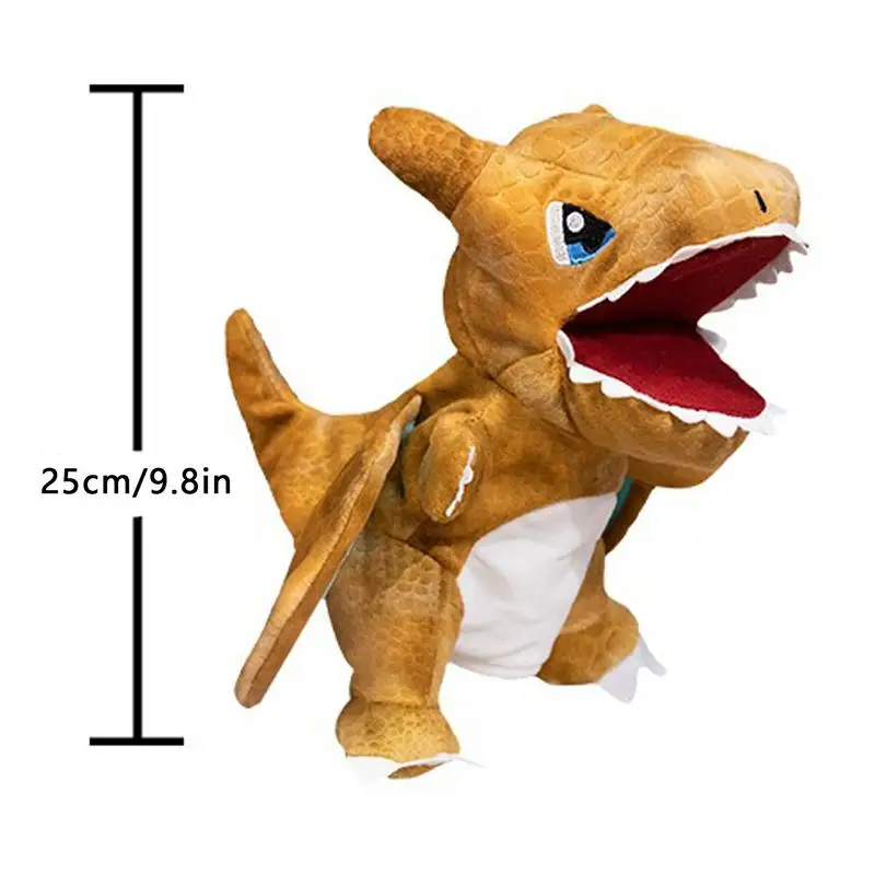 Realistische Handpuppe interaktive Plüsch Dinosaurier Finger puppen kreative realistische ausgestopfte Handpuppe Dinosaurier Spielzeug für Kinder