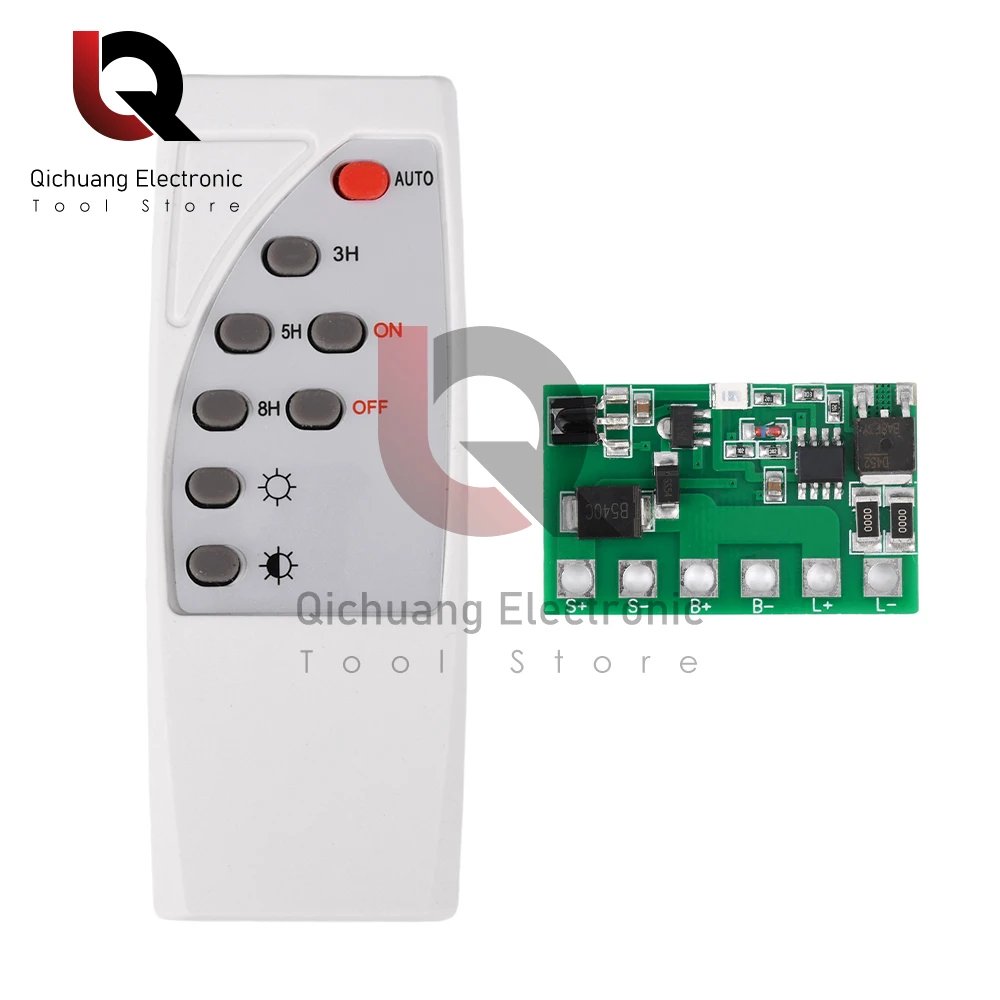 Controle automático da lâmpada Board com controle remoto, LED Solar Driver Board, Multi-função, indução criativa do corpo humano