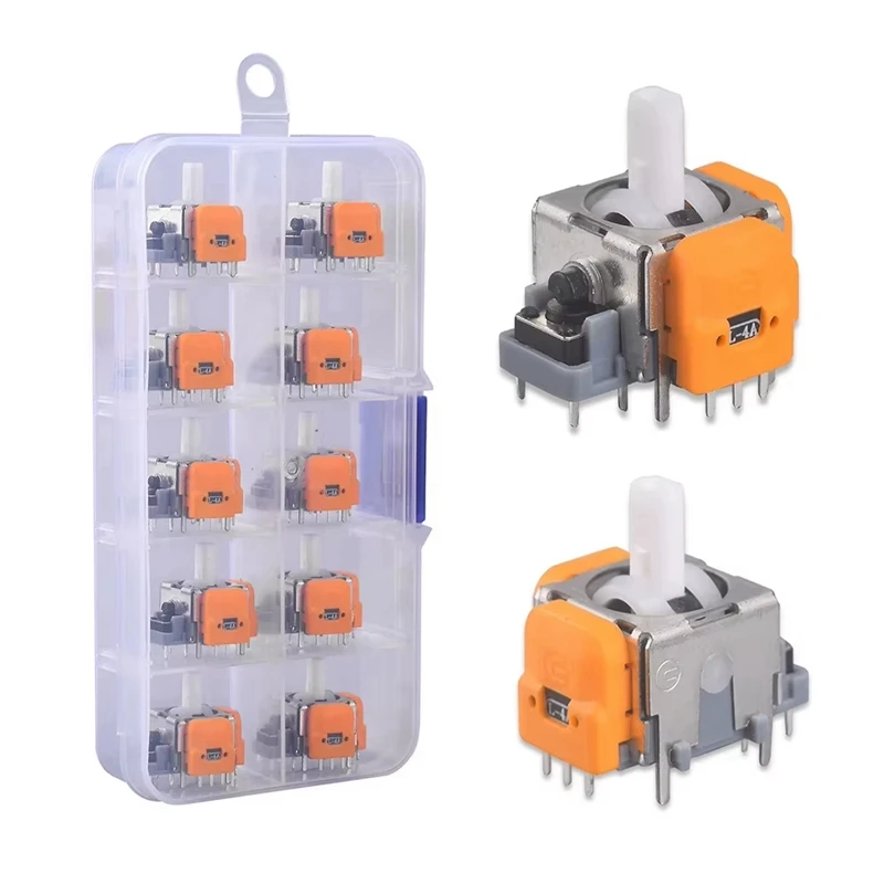 10PCS Hall จอยสติ๊กแม่เหล็กไฟฟ้าสําหรับ SWITCH Pro อะไหล่ซ่อมจอยสติ๊กโมดูลไม่มี Drifting Thumbsticks