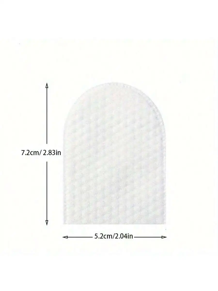 Tampons en coton en forme de U pour le démaquillage du visage, tampons de maquillage doux, adaptés au visage, N64.Parfait pour remodeler Ma, 50 pièces