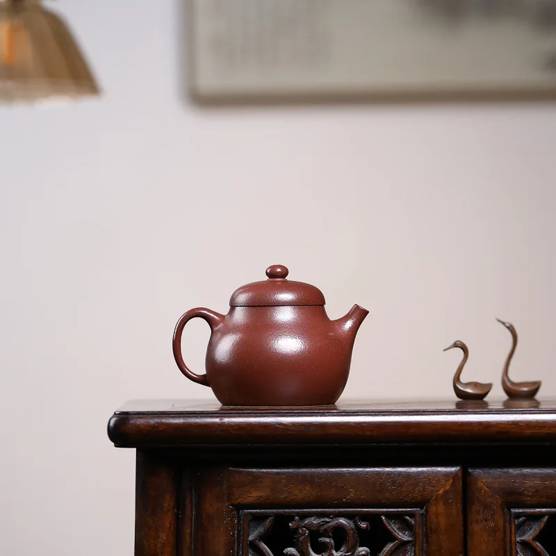 

180cc High-end Yixing Purple Clay Teapots Handmade Pot Raw Ore Zhu Mud Kettle With Filter Zisha Tea Set Tea Services Gift