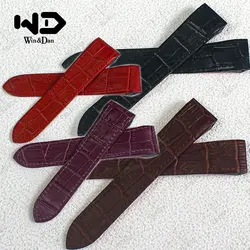 20mm 23mm 24.5mm Watch Band For Cartier Santos 100 Series Men Women Cowhide Straps High Qualitys Folding Buckle Watch Accessorie