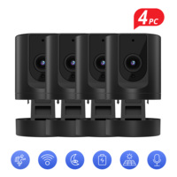BoyKeep 4PCS WiFi Security Camera 2.4/5GHz Indoor Home Baby Pet Monitor with Phone App Motion Detection 2-Way Talk