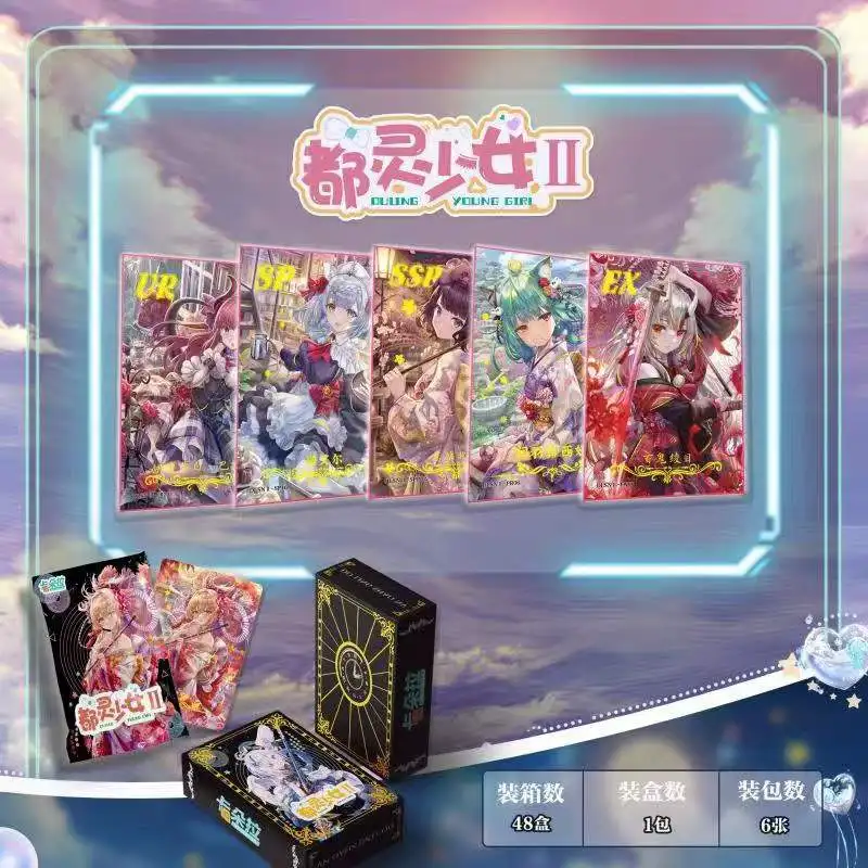 wa specjalna karty kolekcjonerskie bogini Dou Ling mลoda dziewczyna Hobby karta do gry TCG CCG Doujin Booster Box zabawki urodziny prezenty