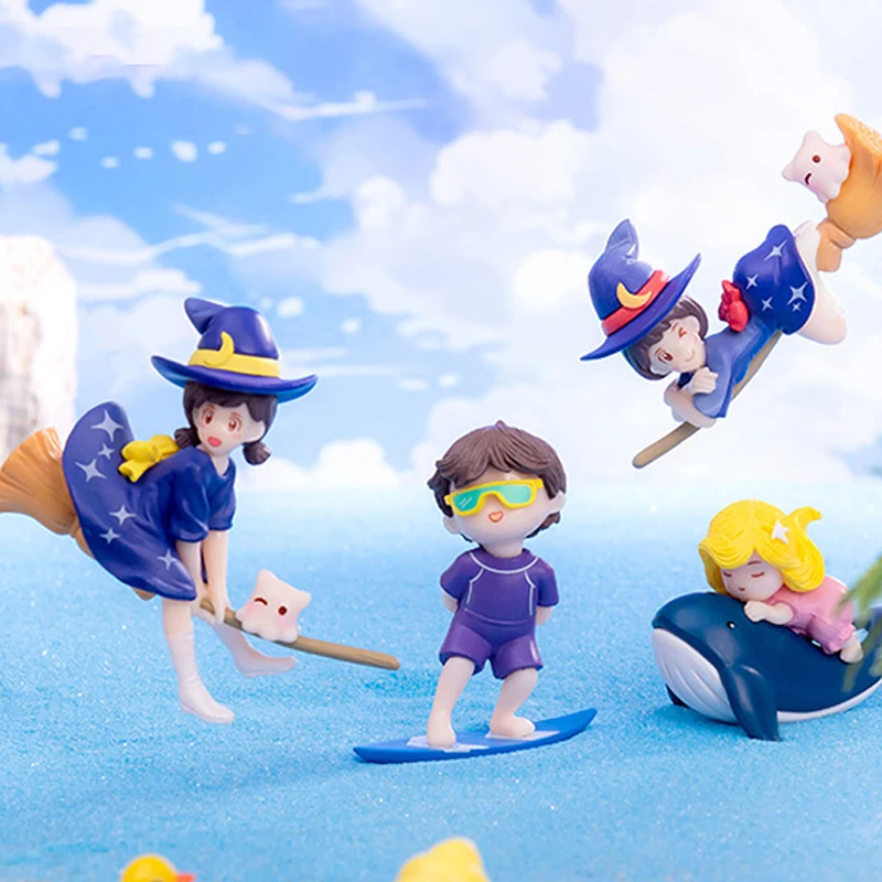 1 Pcs Cartoon Flying Witch Diver Floating Fish Tank Decoration Fish Tank Aquascape DIY Decorations Mini Decorations