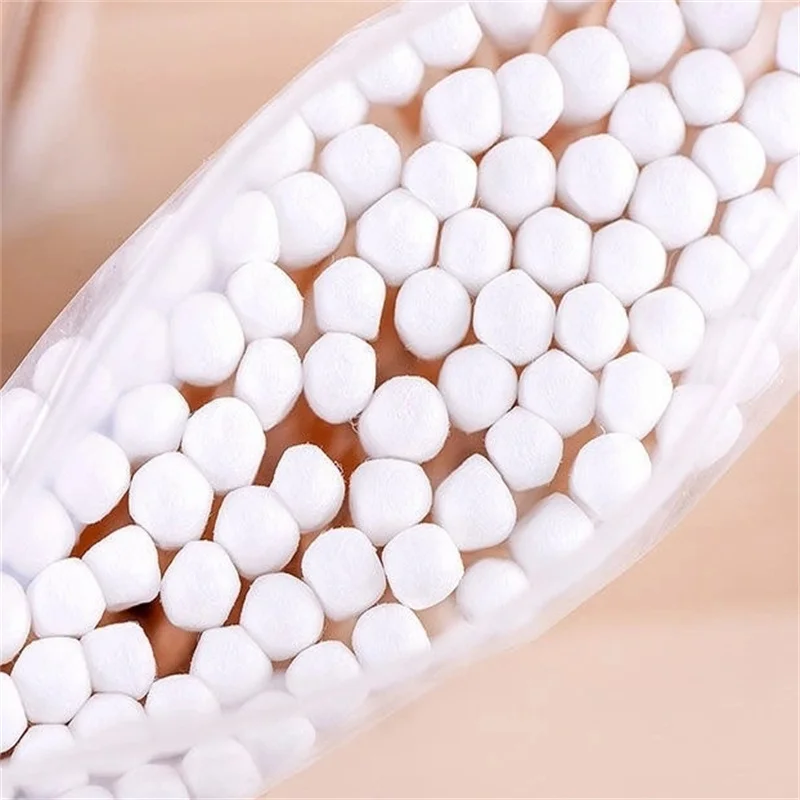 100/500/1000PCS Disposable Double Ended Cotton Swabs Household Makeup Removal Ear Digging Hygiene Cleaning Cotton Swabs