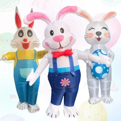 Easter Cute Bunny Rabbit Cosplay Costume gonfiabile Adult Air Blow-up Party Costumes