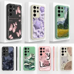 For Samsung Galaxy S25 Plus Ultra Case Fashion Butterfly Silicone Soft Cover For SamsungS25Ultra Funda GalaxyS25Plus S 25 Bumper
