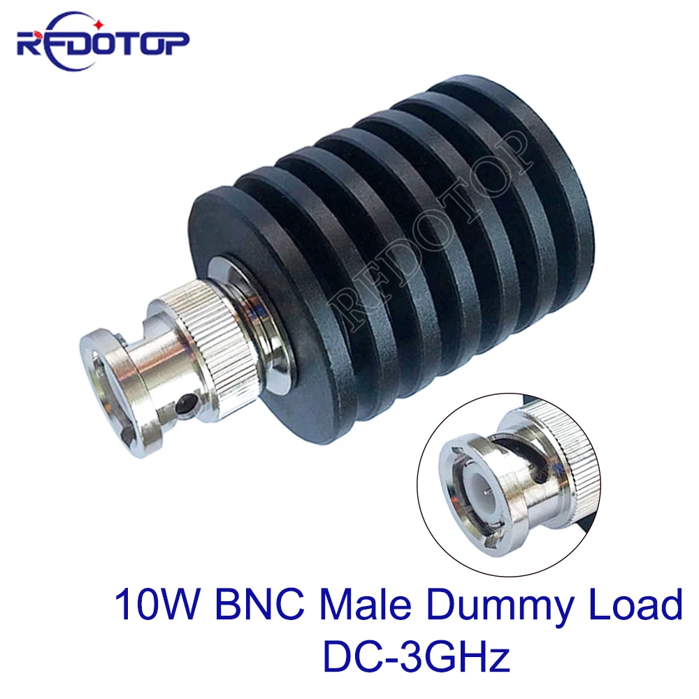 

1Pcs 10W DC-3Ghz BNC Male Plug Connector RF Coaxial Termination Dummy Load 3GHz 50Ohm Nickel Plated RF Accessories