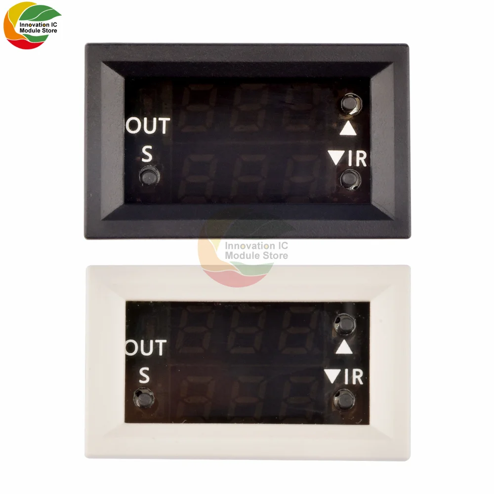 T2401-O DC12V delay dual display digital time relay green red direct output timing delay cycle time control switch module