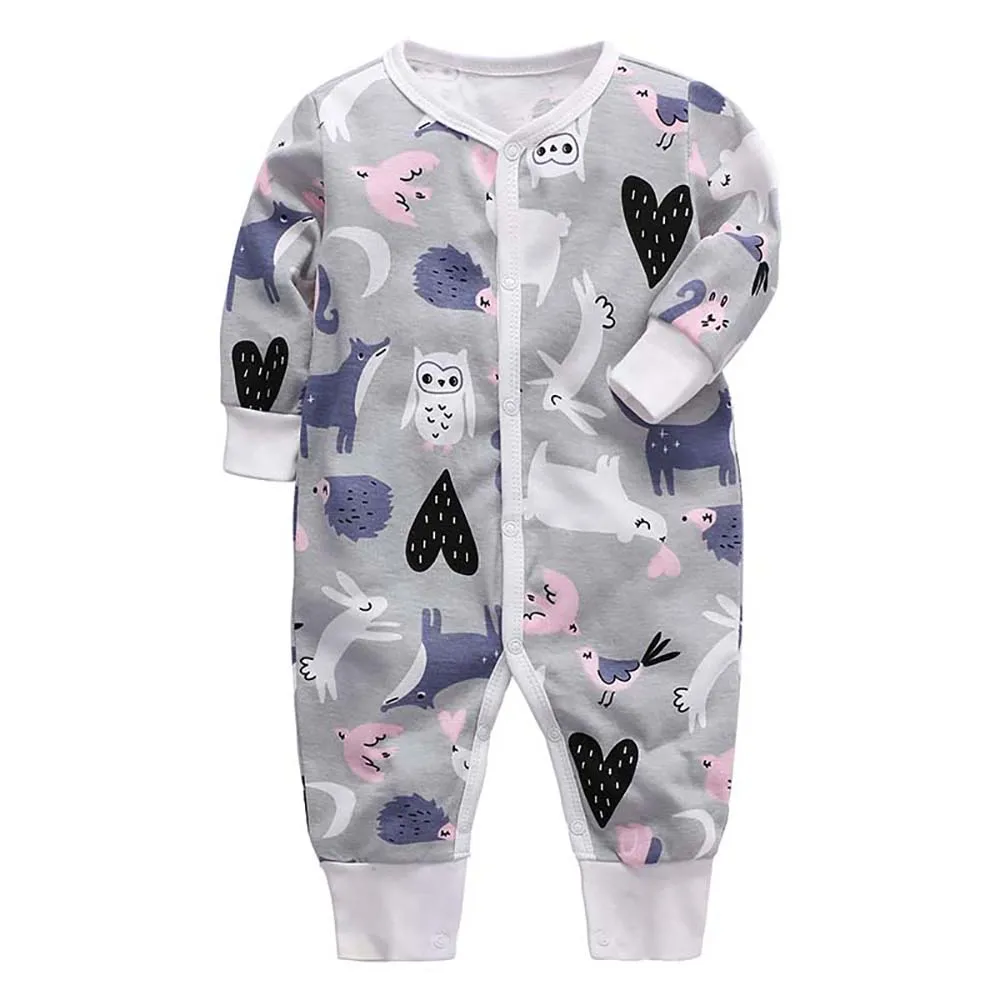 Infant One Piece Jumpsuit Autumn Baby Boy Girl Clothes Cotton Long Sleeve Overalls Playsuit Free Shipping Newborn Kids Romper